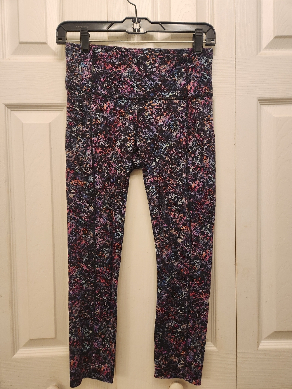 Lululemon  Multicolor Splatter-Print Leggings Free Style With Raw Hem